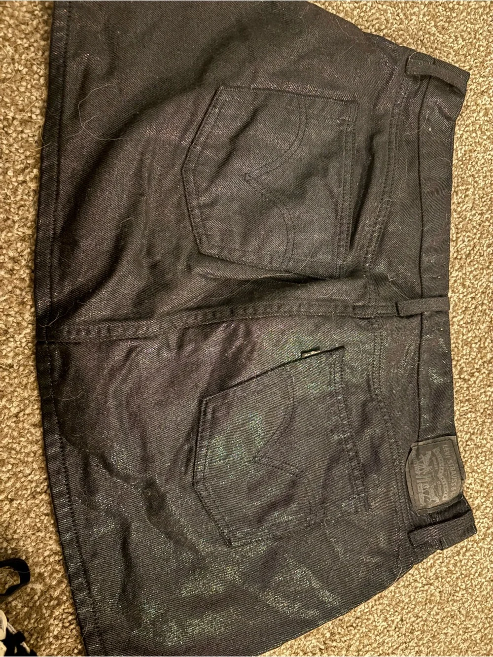 Levi's Iridescent Black Mini Skirt
